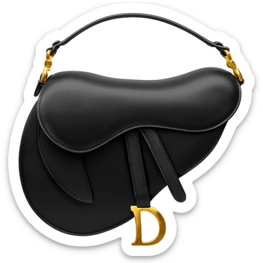 dior black saddle bag sticker