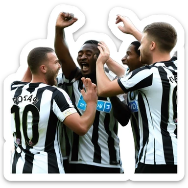 Newcastle United winning  sticker