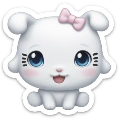 cinnamoroll hello kitty emoji sticker