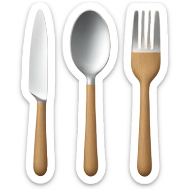 Wooden Cutlery sticker