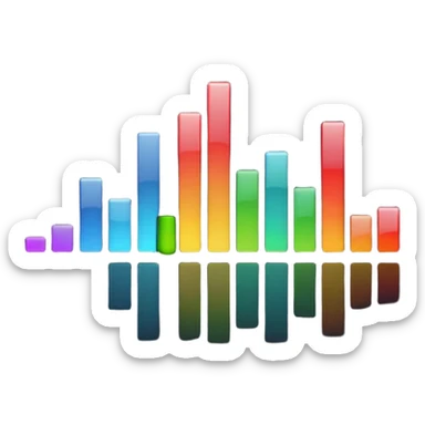 audio spectrum, the spectrum is black sticker