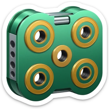 Film Cassette roll green sticker