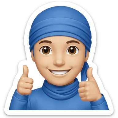 Persona de color con el pulgar arriba y que tengo un taper boricua y más maliante sticker