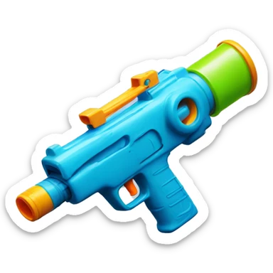 Water gun sticker