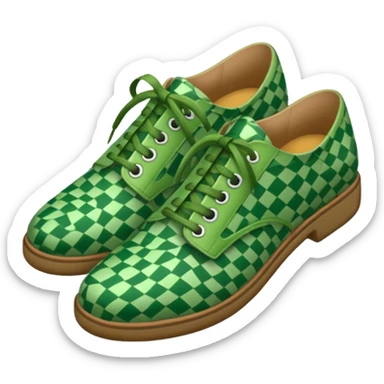 green patterned shoes  sticker