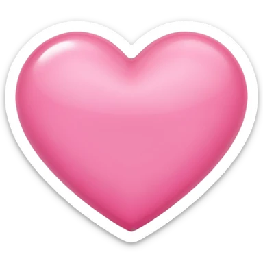 Cuore rosa chiaro sticker