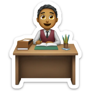 teacher desk sticker