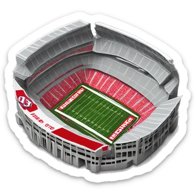 ohio state football stadium  sticker