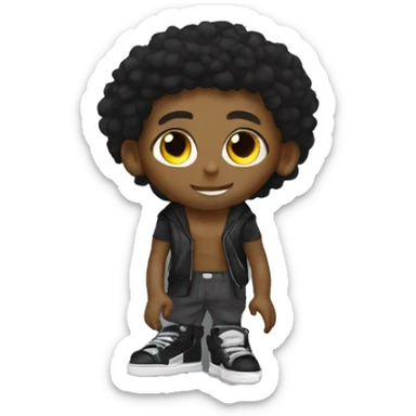 Chico con el pelo negro ojos negros y unos zapatos Osiris D3 sticker