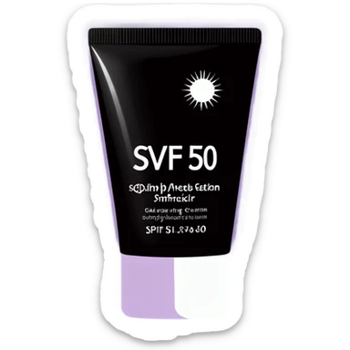 Aesthetic SPF 50 cream sticker