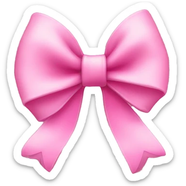 pink bow sticker