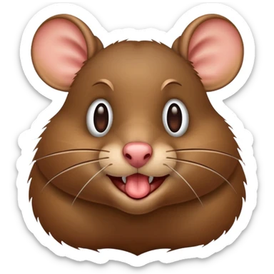 Rat drooling meme sticker