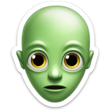 I have an alien looking face you dumb website sticker