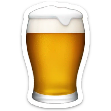 golden penny with a beer icon inside it sticker