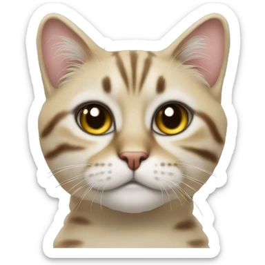 Рыже белый кот sticker