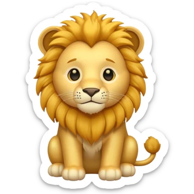 Toy Animal lion  sticker