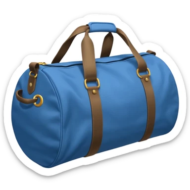 Blue duffel bag  sticker