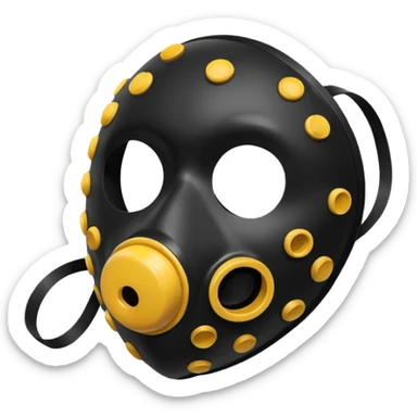 Fart mask sticker