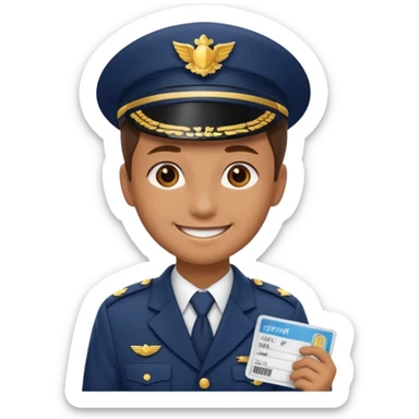 ticket seller at booth sticker