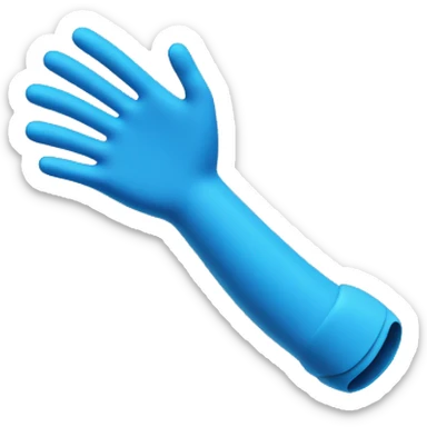 Blue prosthetic arm sticker