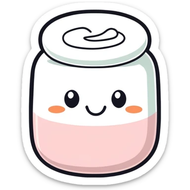 Marshmallow happy sticker