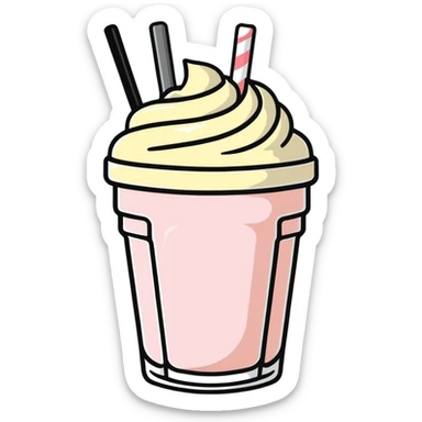 milkshake sticker