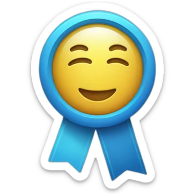 Instagram blue verification badge with a tick inside it sticker