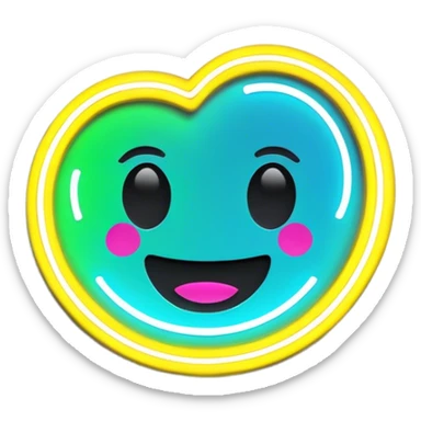 Neon signboard sticker