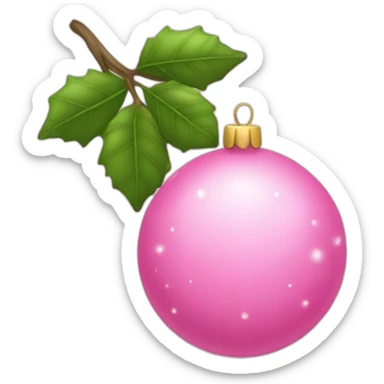 árvore de natal rosa sticker