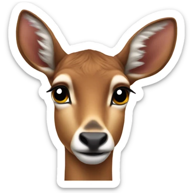 Disapproving doe sticker