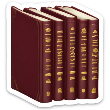 burgundi books sticker