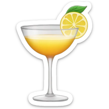 coupe glass cocktail sticker