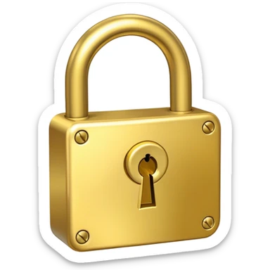 "G" with a lock sticker