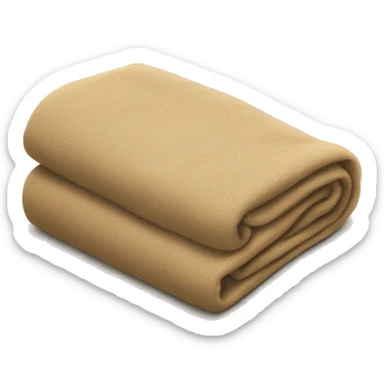 Tan blanket folded  sticker