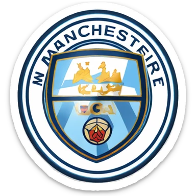 manchester city logo sticker