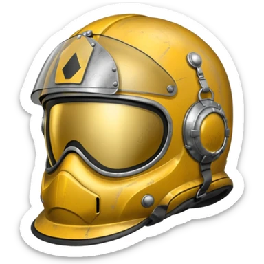 pilot helmet sticker