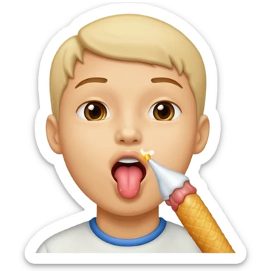 tongue licking the tip of a penis sticker