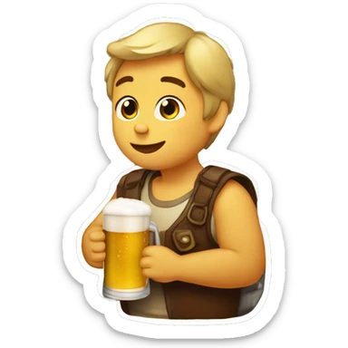 bebe tomando cerveza  sticker