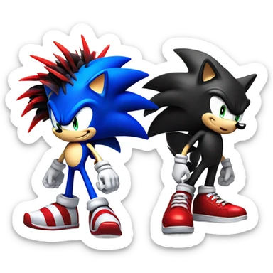 Sonic shadow the hedgehog sticker