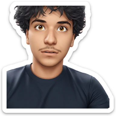 realistic portrait of a male sticker