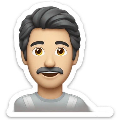 Puedes generar un emoji de javier milei con una bandera de argentina en la otra mano sticker