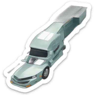 Obèse déguisé en autoroute  sticker