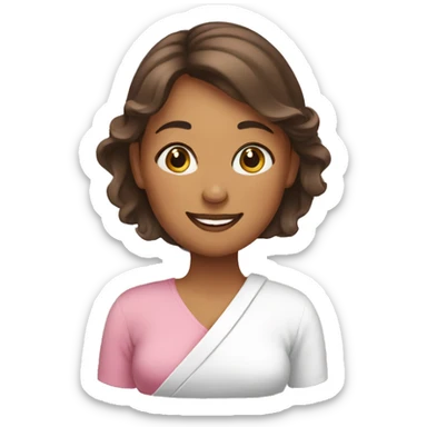 nursuring woman sticker