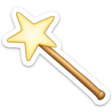 Magic wand sticker