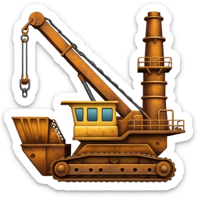 gold mining dredge sticker