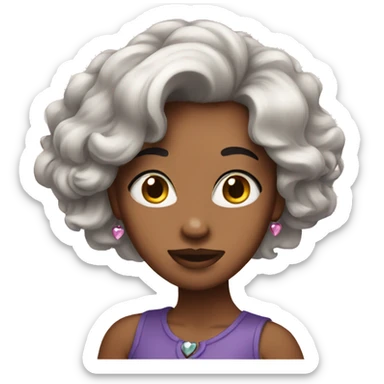 Glamour heart sticker