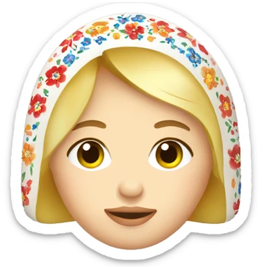 Blond russian matreshka sticker