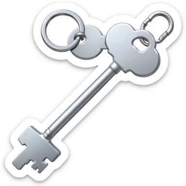 keys on floor  sticker