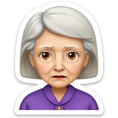 Grandmother with rude attitude  sticker