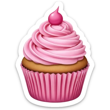 لمبرقيني Cupcake with pink icing sticker